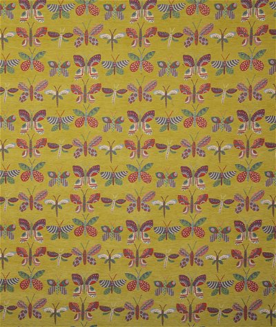 Pindler & Pindler Butterflies Citron Fabric