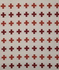 Pindler & Pindler Meridian Cross Crimson Fabric