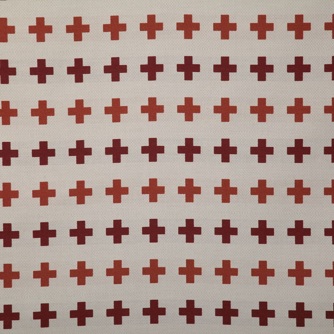Pindler &amp; Pindler Meridian Cross Crimson Fabric