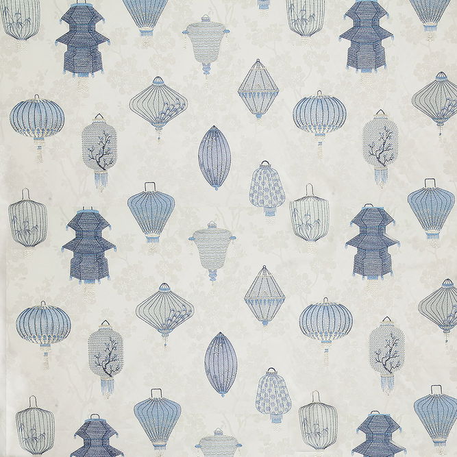 Pindler &amp; Pindler Lantern Delft Fabric