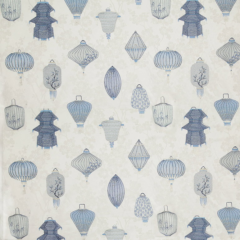 Pindler &amp; Pindler Lantern Delft Fabric