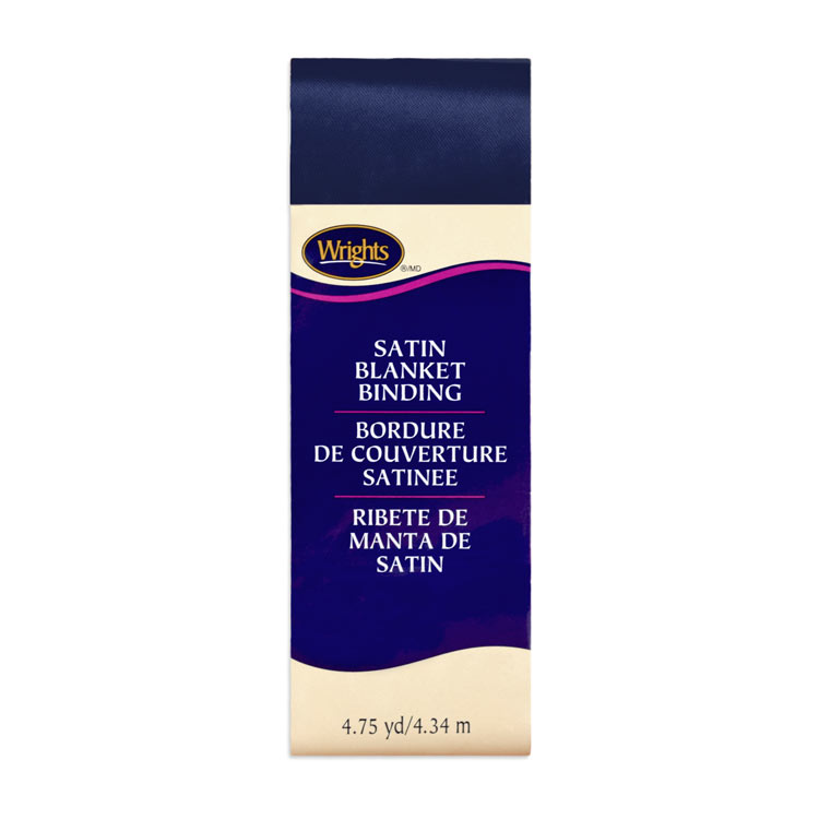 Wrights 2" Navy Satin Blanket Binding - 4-3/4 Yards