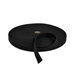 1" Black Cotton Webbing