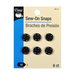 Dritz 6 Black Sew-On Snaps