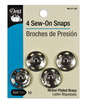 Dritz 4 Sew-On Snaps -Size 10