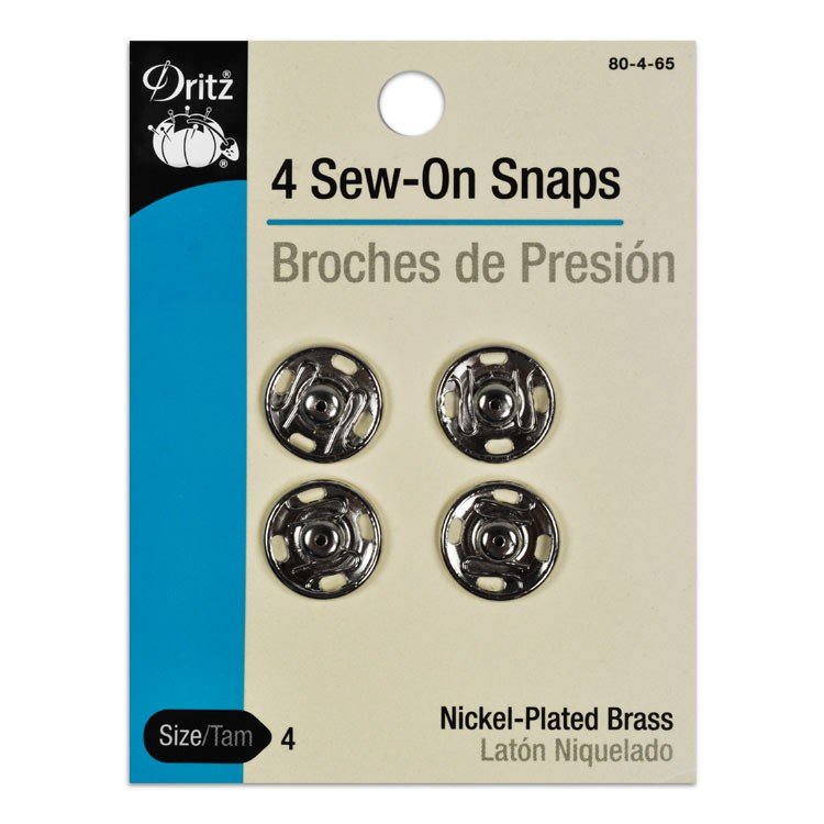 Dritz 3/4 Magnetic Snaps, Silver, 12 Sets