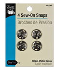 Dritz 4 Sew-On Snaps - Size 4
