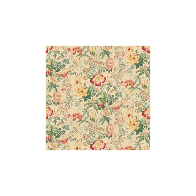 Brunschwig &amp; Fils Edenwood Hdb Pink/Green Fabric