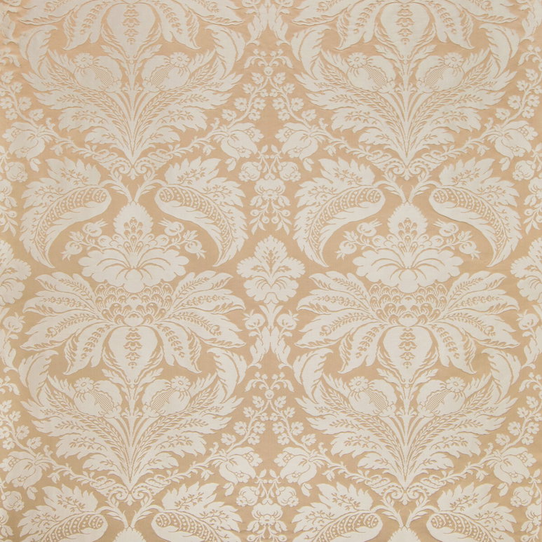 Brunschwig &amp; Fils Damask Pierre Sand Fabric
