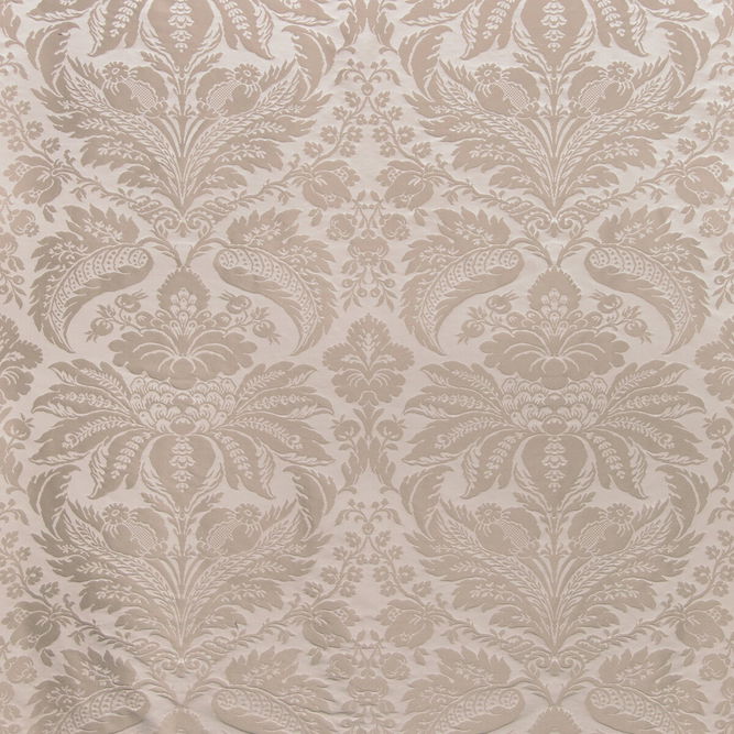 Brunschwig &amp; Fils Damask Pierre Grey Fabric