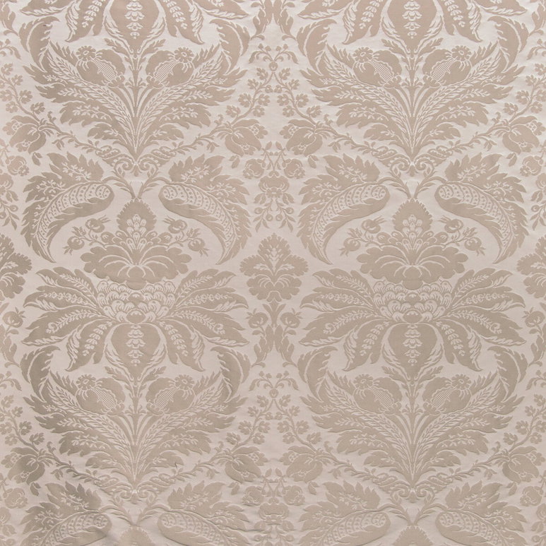 Brunschwig &amp; Fils Damask Pierre Grey Fabric