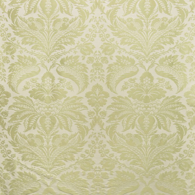Brunschwig &amp; Fils Damask Pierre Lichen Fabric
