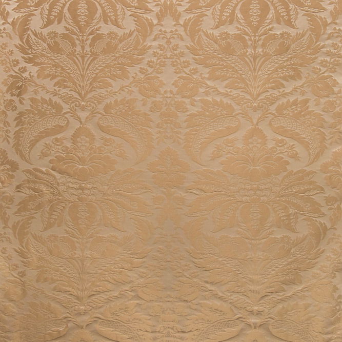 Brunschwig &amp; Fils Damask Pierre Chestnut Fabric