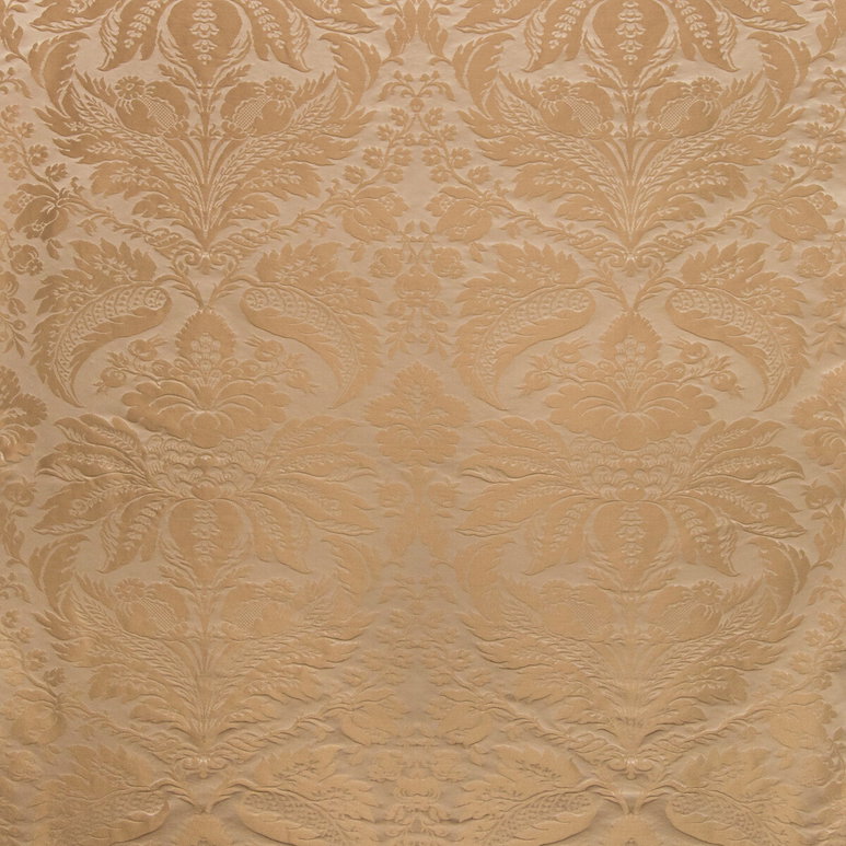 Brunschwig &amp; Fils Damask Pierre Chestnut Fabric