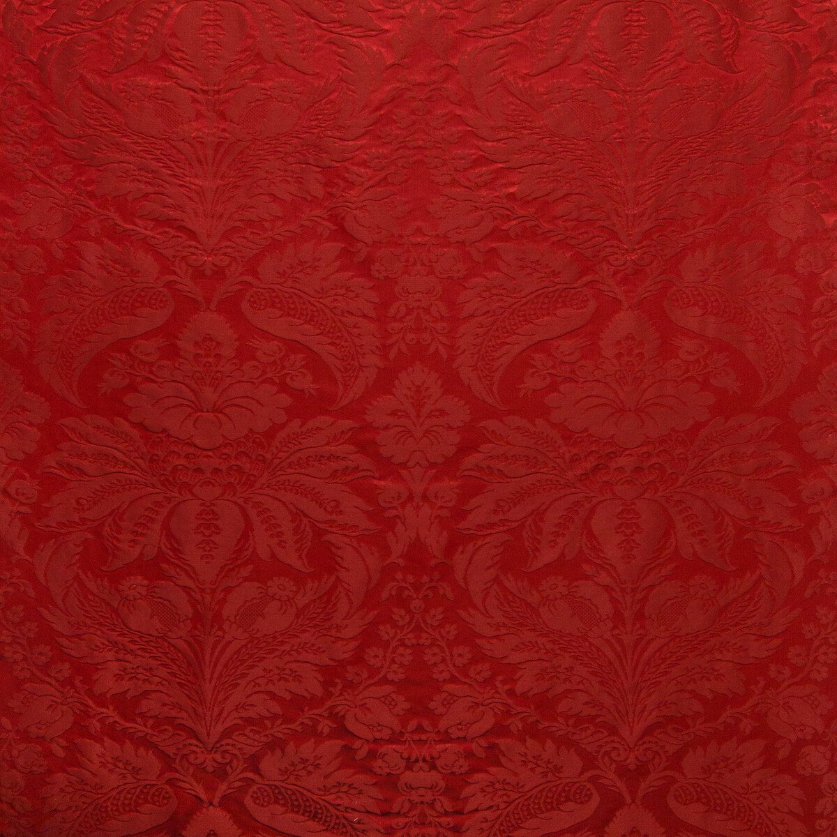 Brunschwig & Fils Damask Pierre Red Fabric | OnlineFabricStore