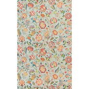 Brunschwig & Fils Aravali Aqua/Rose Fabric