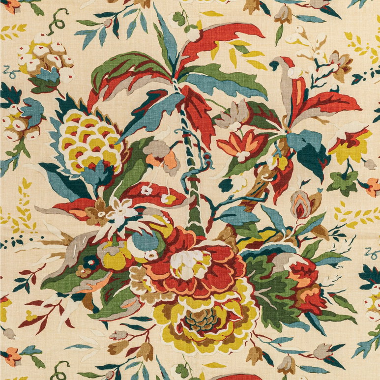 Brunschwig &amp; Fils Horseshoe Bay Sand/Multi Fabric