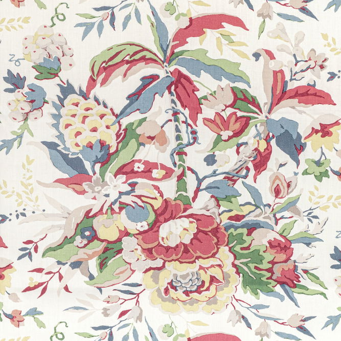 Brunschwig &amp; Fils Horseshoe Bay Red/Blue Fabric