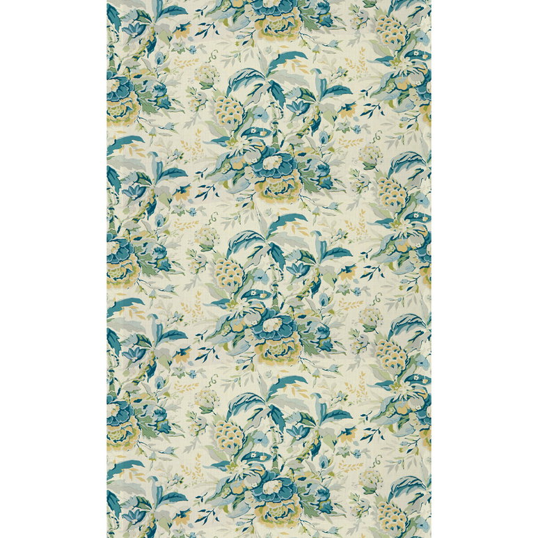 Brunschwig &amp; Fils Horseshoe Bay Aqua/Green Fabric