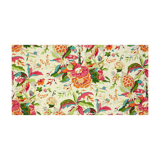Brunschwig &amp; Fils Horseshoe Bay Pink/Orange Fabric