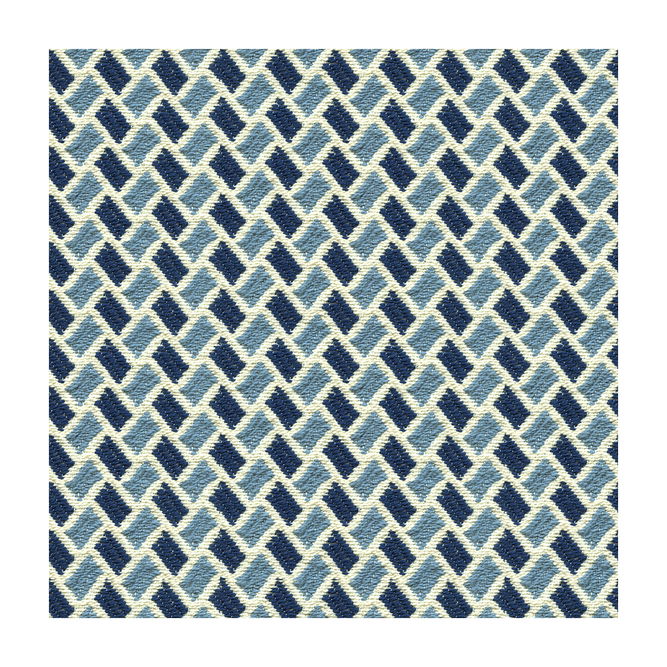 Brunschwig &amp; Fils New Briquetage Sky/Indigo Fabric