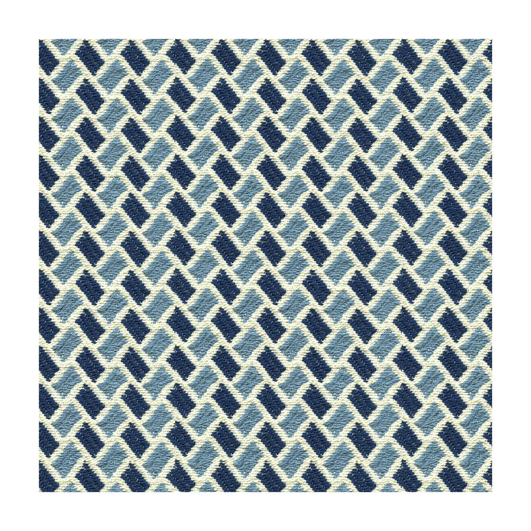 Brunschwig &amp; Fils New Briquetage Sky/Indigo Fabric