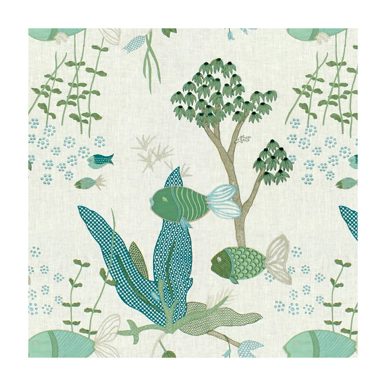 Brunschwig &amp; Fils Lyford Cay Seafoam Fabric