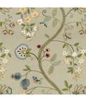 Brunschwig & Fils Claudia Aqua/Gray Fabric