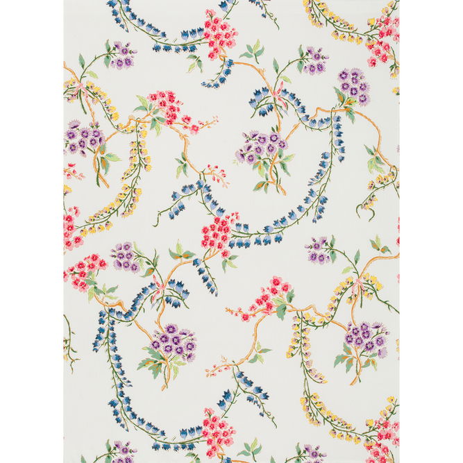 Brunschwig &amp; Fils Les Glycines Blanc Fabric