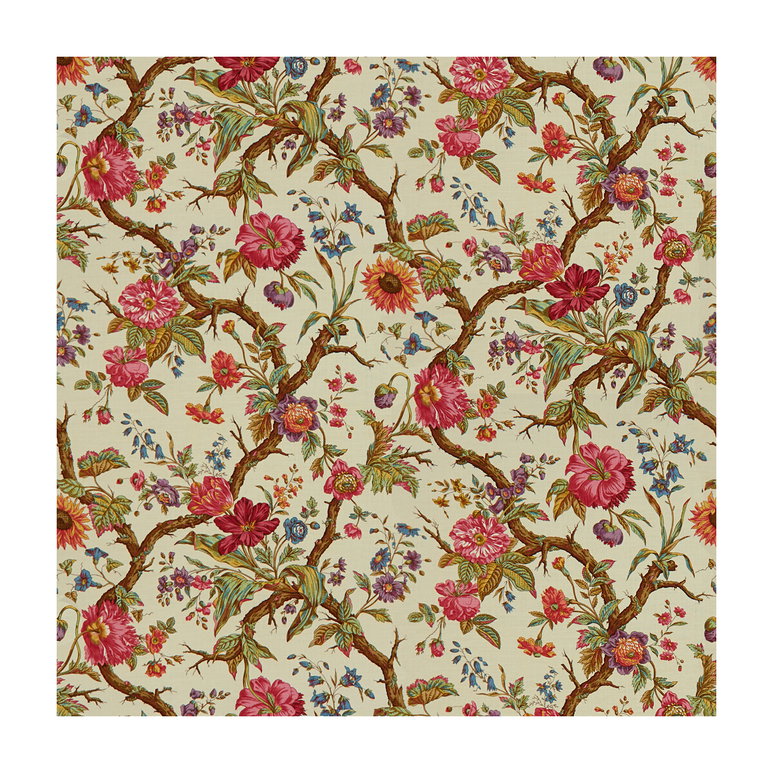Brunschwig &amp; Fils Arbre Fleuri Beige Fabric