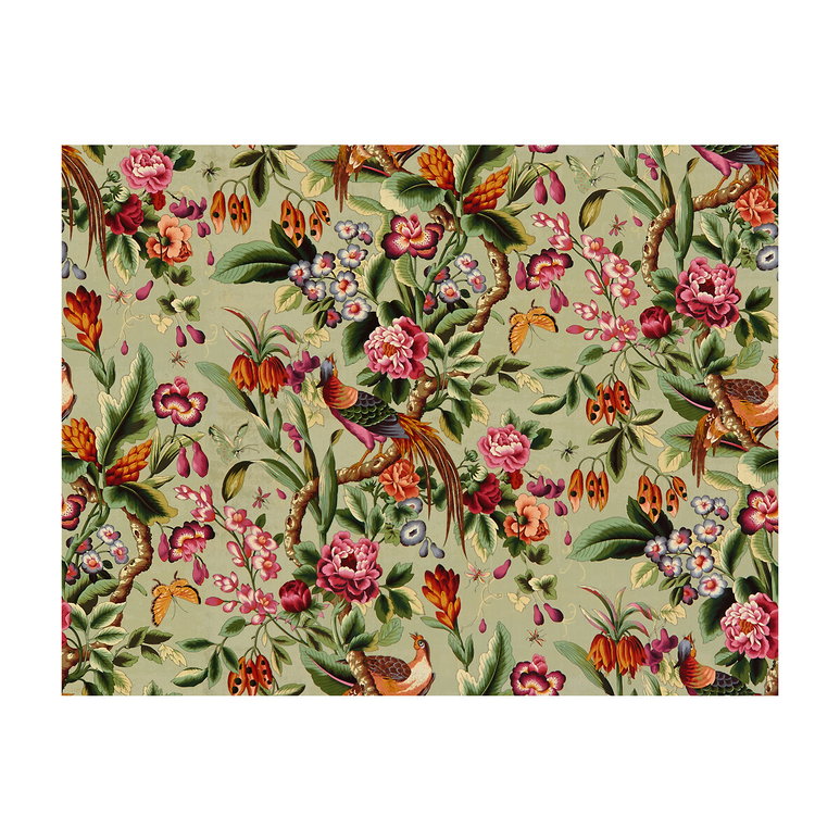 Brunschwig &amp; Fils Pheasans Sable Fabric