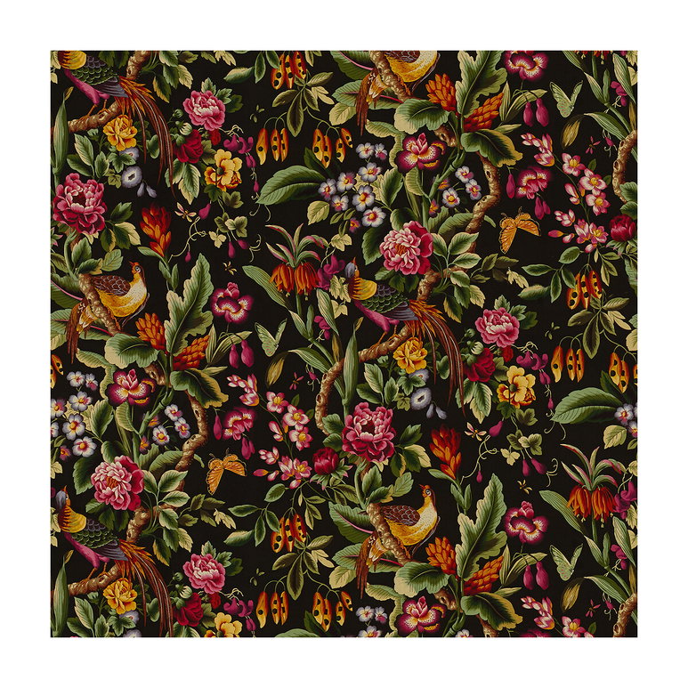 Brunschwig &amp; Fils Pheasans Chocolatelat Fabric