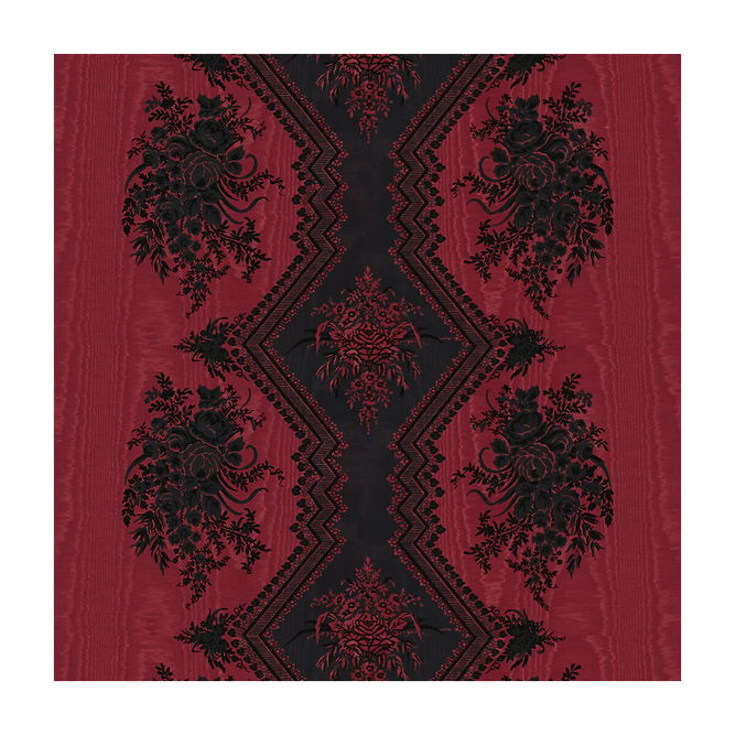 Brunschwig &amp; Fils Coppelia Moire Rouge Fabric
