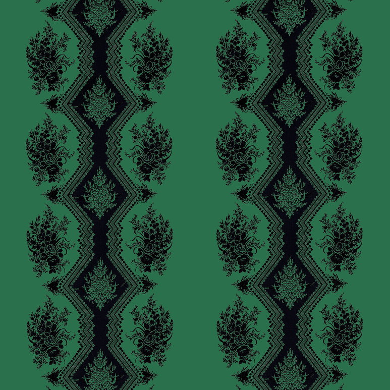 Brunschwig &amp; Fils Coppelia Satin Emerald Fabric