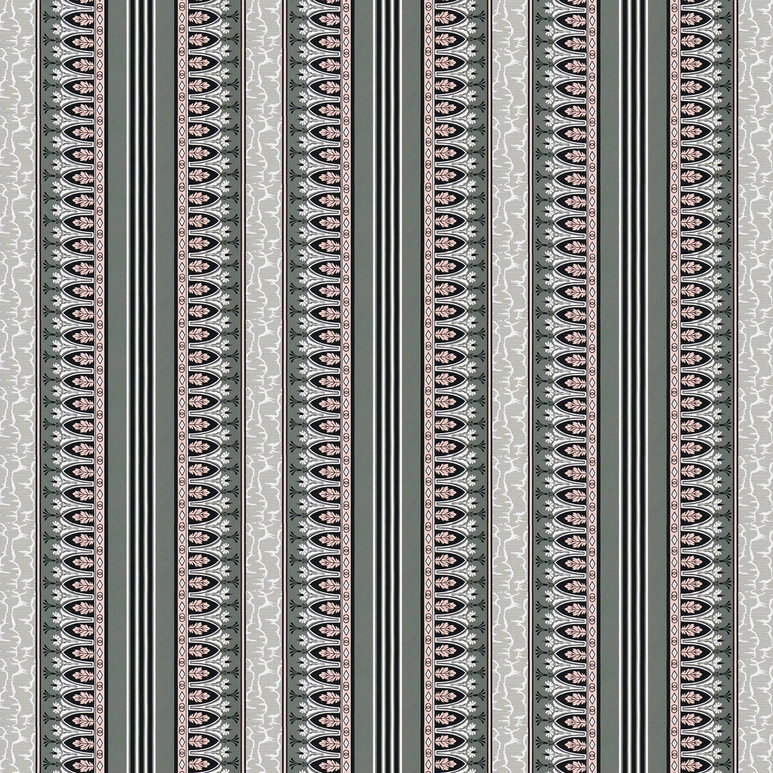 Brunschwig &amp; Fils Lola Montez Gris/Rose Fabric