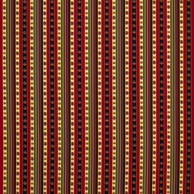 Brunschwig &amp; Fils Rayure Percale Rouge Fabric