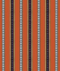 Brunschwig & Fils Rayure Broderie Orange Fabric