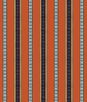 Brunschwig & Fils Rayure Broderie Orange Fabric