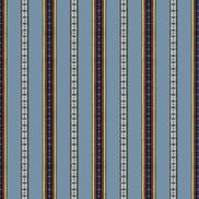 Brunschwig & Fils Rayure Broderie Bleu Fabric