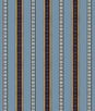 Brunschwig & Fils Rayure Broderie Bleu Fabric