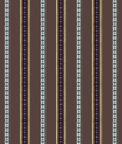 Brunschwig & Fils Rayure Broderie Brun Fabric