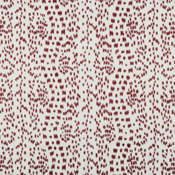 Brunschwig &amp; Fils Les Touches Embroidery Poppy Fabric