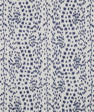 Brunschwig & Fils Les Touches Embroidery Indigo Fabric