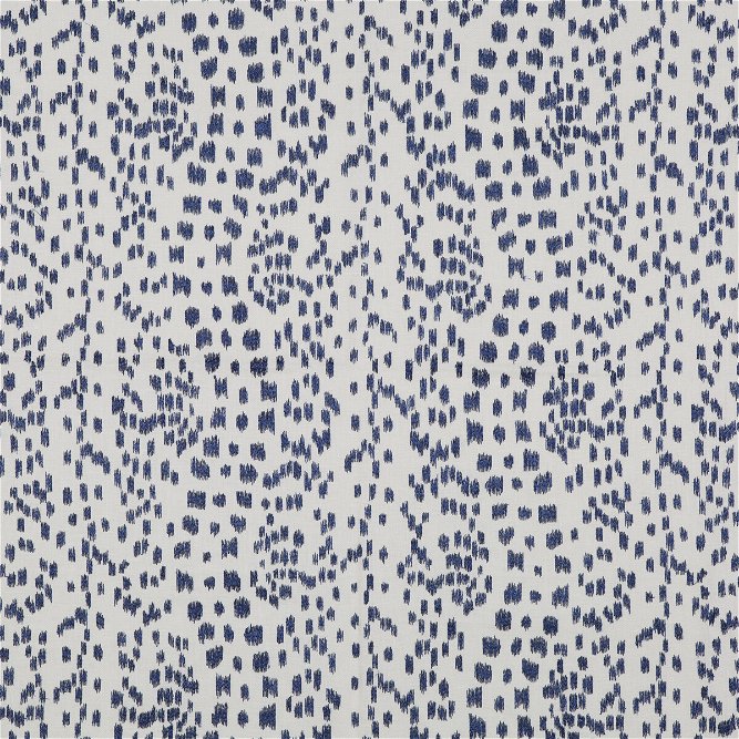 Brunschwig &amp; Fils Les Touches Embroidery Indigo Fabric