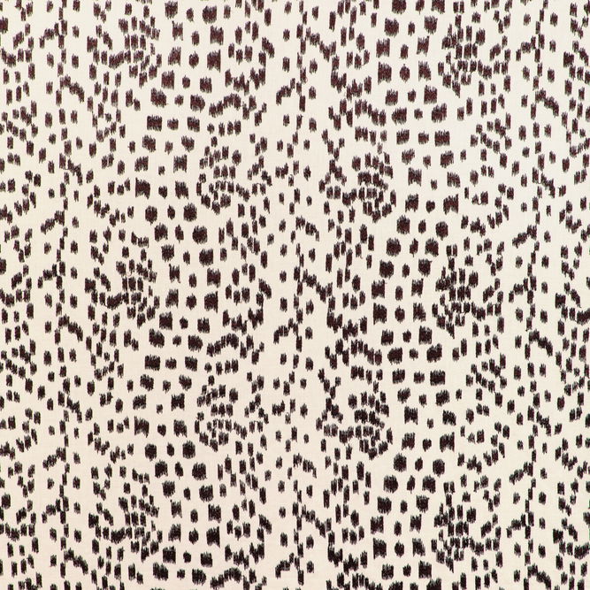 Brunschwig &amp; Fils Les Touches Embroidery Espresso Fabric