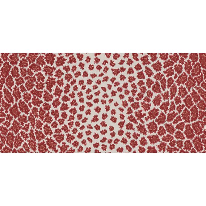 Brunschwig &amp; Fils English Leopard Scarlet Fabric