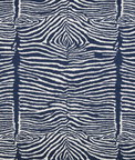 Brunschwig & Fils Le Zebre Embroidery Navy Fabric