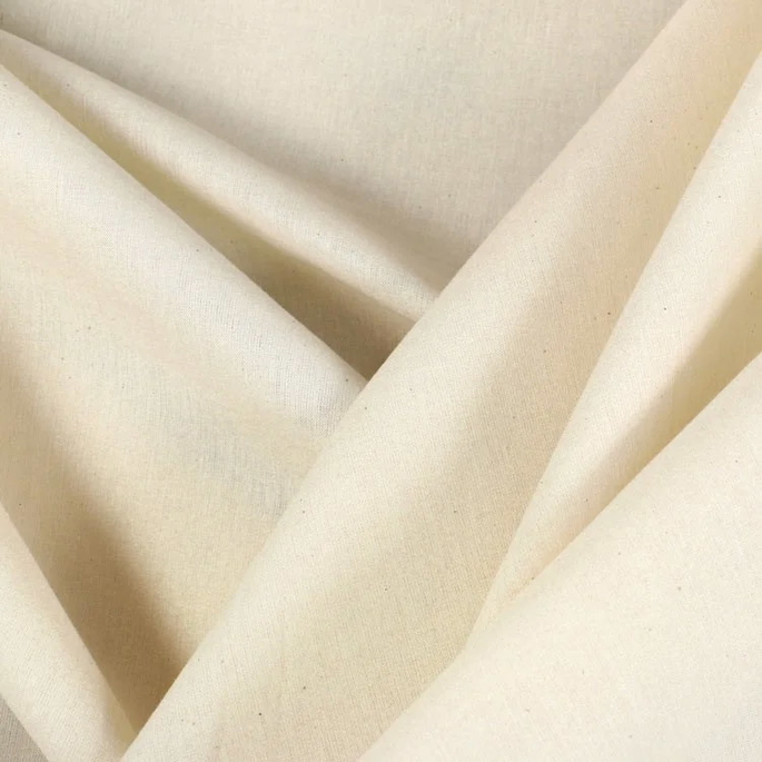 63" Unbleached Cotton FR Muslin Fabric image 1 of 1