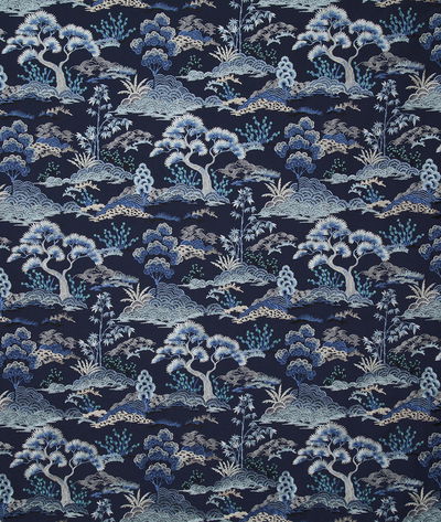 Pindler & Pindler Zen Garden Midnight Fabric