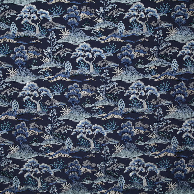 Pindler &amp; Pindler Zen Garden Midnight Fabric